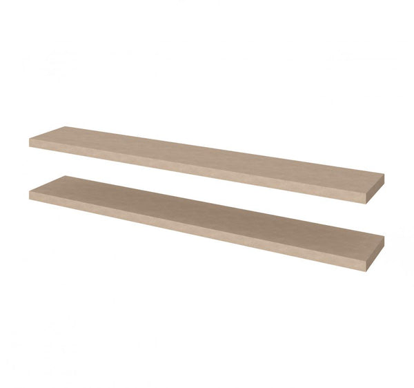 Set of 72W x 12D Floating Shelves