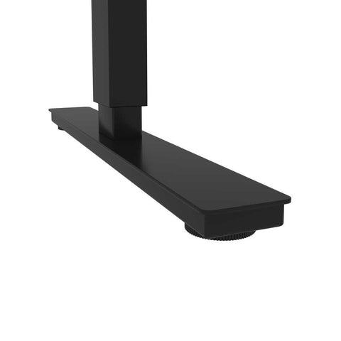 72W L-Shaped Standing Desk with Pedestal