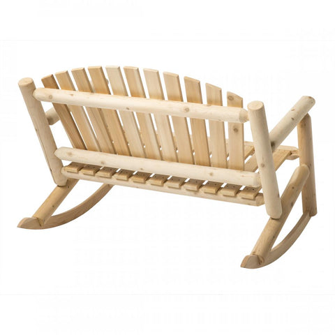 White Cedar 4‘ Settee Rocker