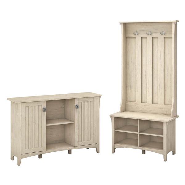 Entryway Storage Set with Hall Tree, Shoe Bench and Accent Cabinet