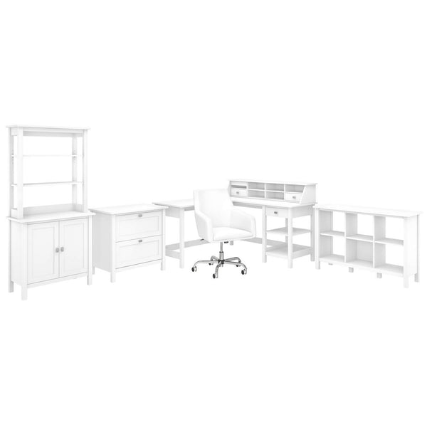 60W L Shaped Computer Desk with Chair and Storage