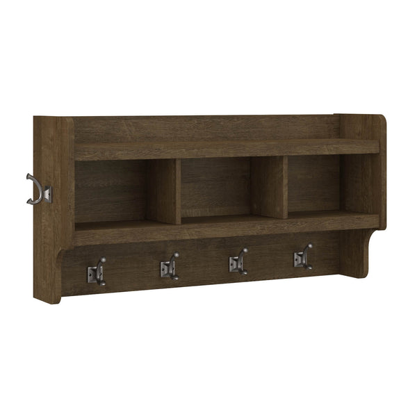 40W Wall Mounted Coat Rack with Shelf