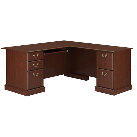 L Shaped Computer Desk with Drawers