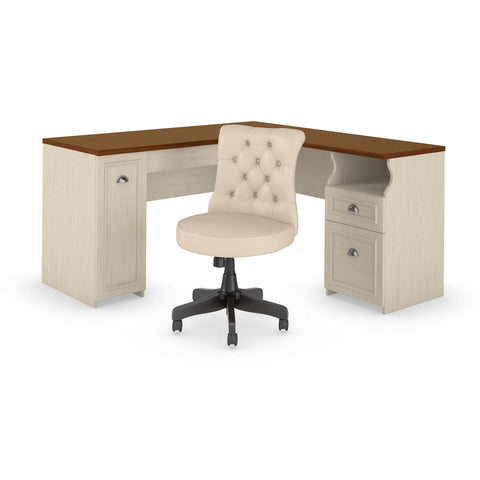 60W L Shaped Desk and Chair Set