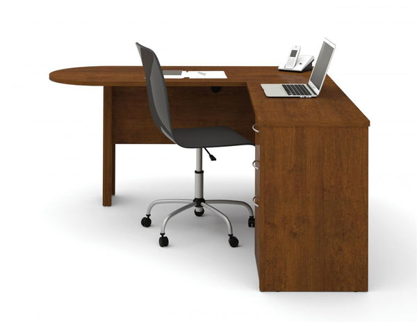 L-Shaped Desk with Pedestal