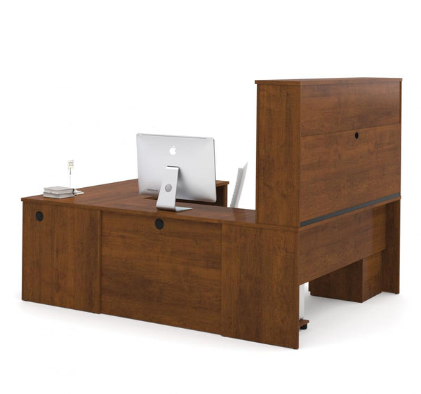 72W U-Shaped Executive Desk with Pedestal and Hutch