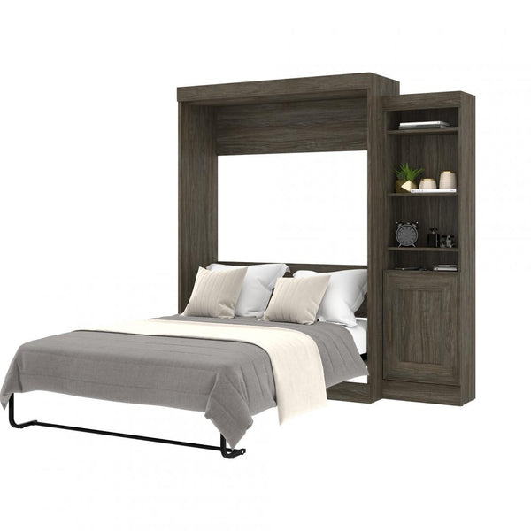 Full Murphy Bed with Storage Cabinet (81W)