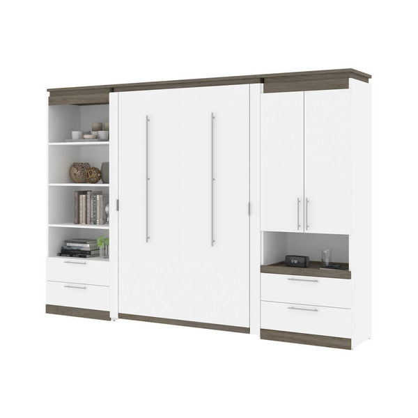 Full Murphy Bed and Multifunctional Storage with Drawers (119W)