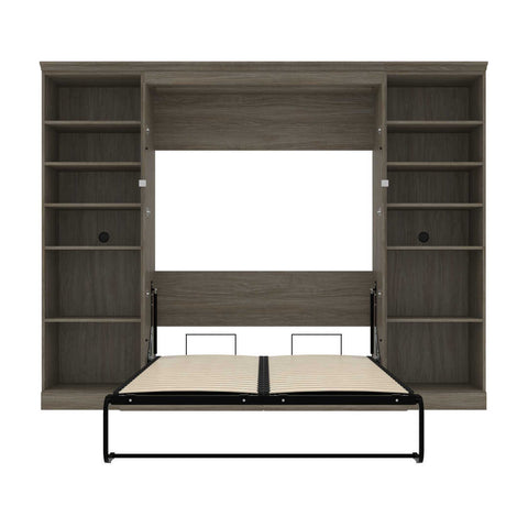 Full Murphy Bed with Bookshelves (114W)