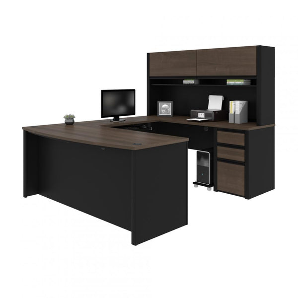 72W U-Shaped Executive Desk with Pedestal and Hutch