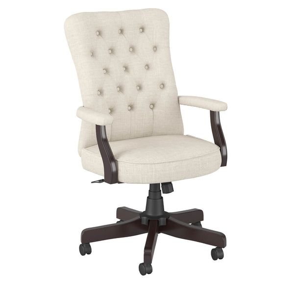 High Back Tufted Office Chair with Arms