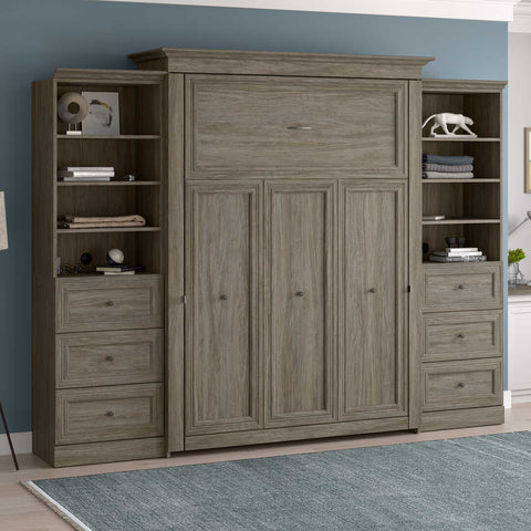 Queen Murphy Bed with Closet Storage (115W)