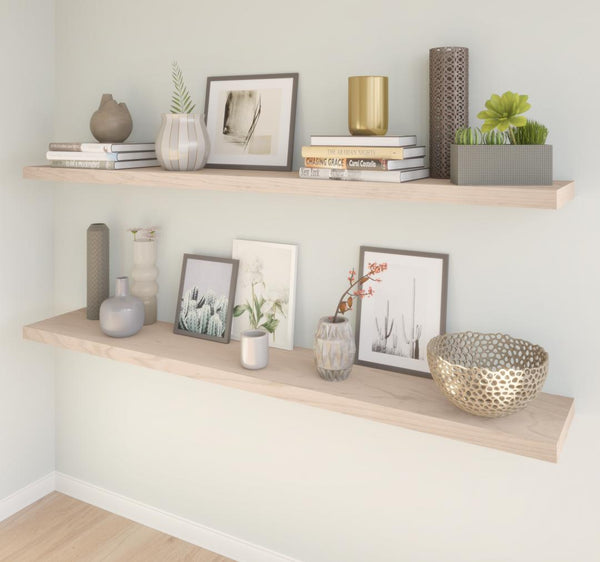 Set of 72W x 12D Floating Shelves