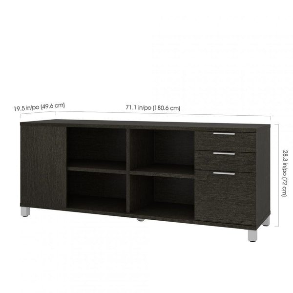 72W Credenza with 3 Drawers