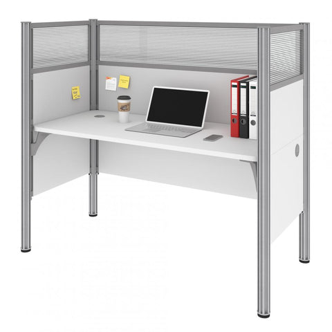 63W Single Office Cubicle with High Privacy Panels