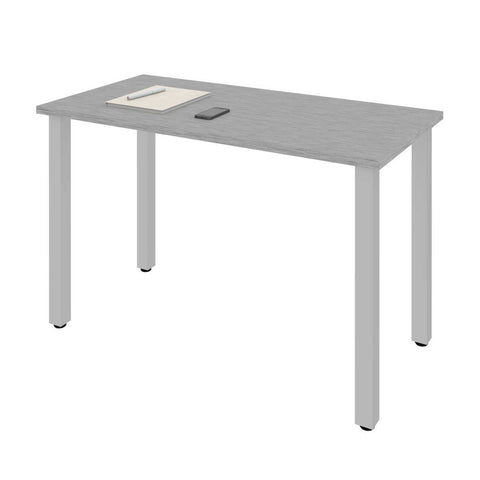 48W Table Desk with Square Metal Legs