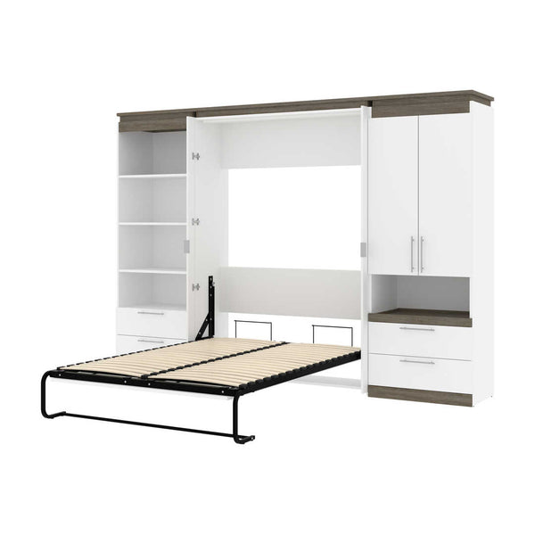 Full Murphy Bed and Multifunctional Storage with Drawers (119W)