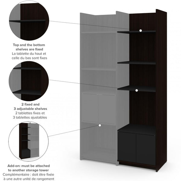 19.5“ Add-on narrow shelving unit