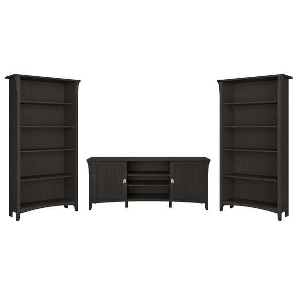 TV Stand with Set of 2 Bookcases