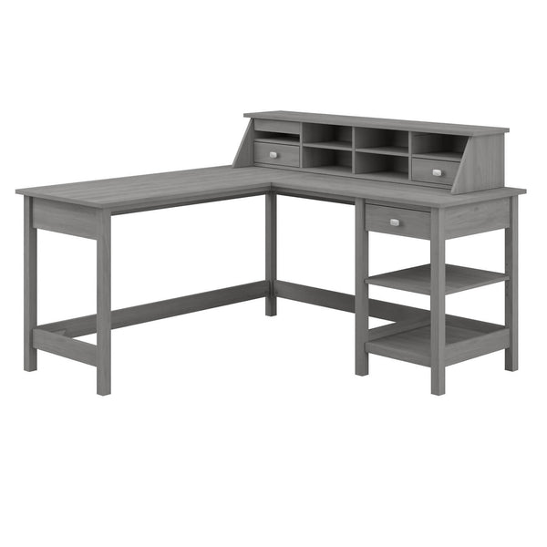 60W L Shaped Computer Desk with Storage and Desktop Organizer