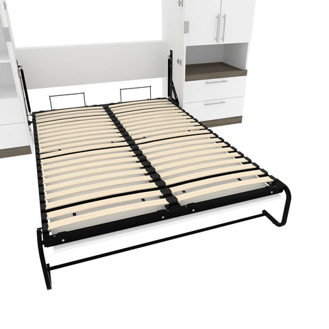 Full Murphy Bed and Multifunctional Storage with Drawers (119W)