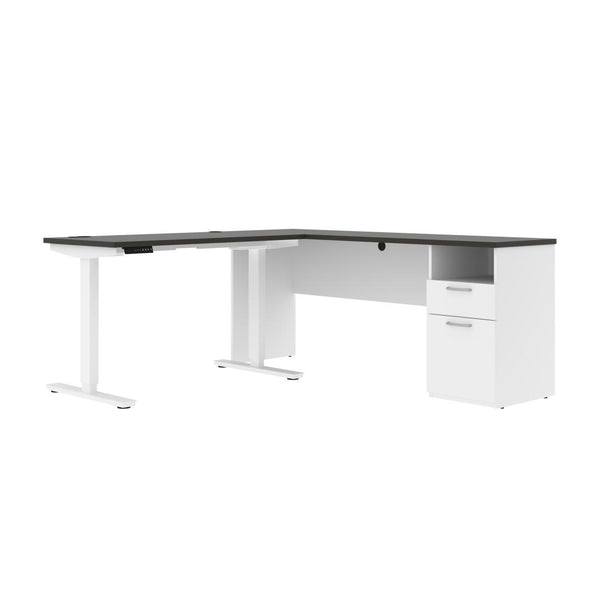 72W L-Shaped Electric Standing Desk