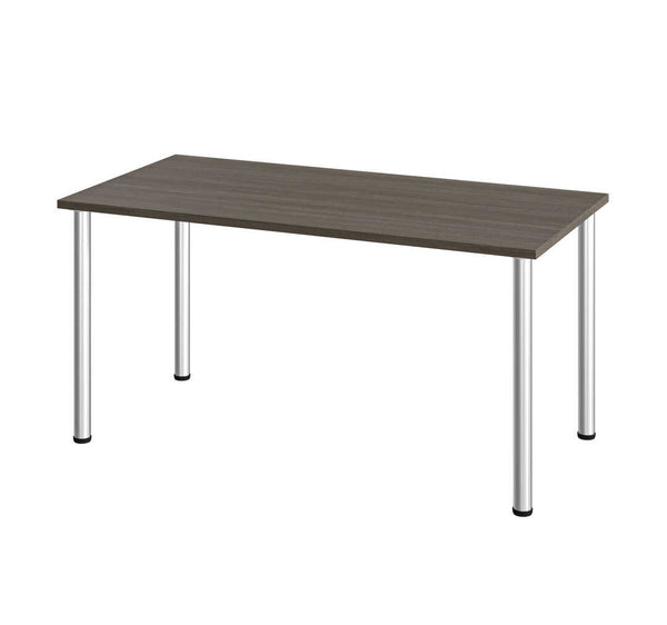 60W Table Desk with Round Metal Legs