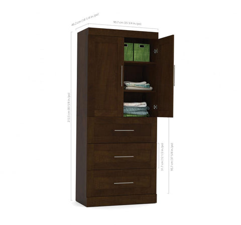 36W Wardrobe with Drawers