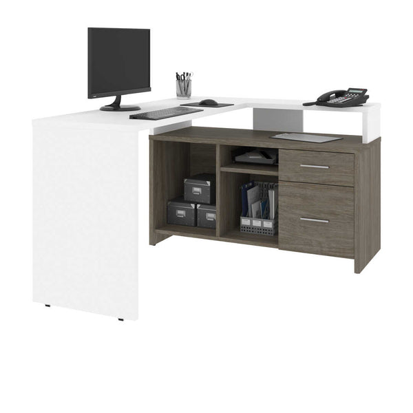 56W L-Shaped Desk