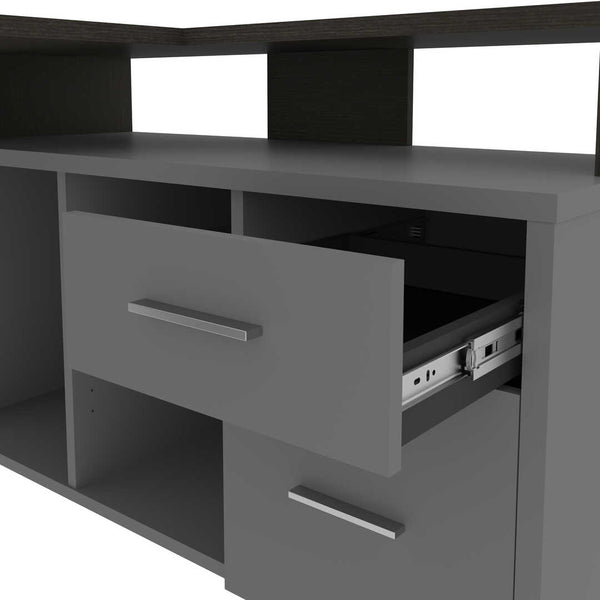 56W L-Shaped Desk