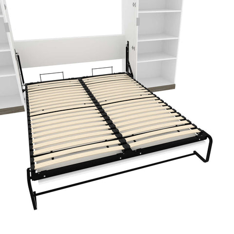 Queen Murphy Bed with Shelves (126W)