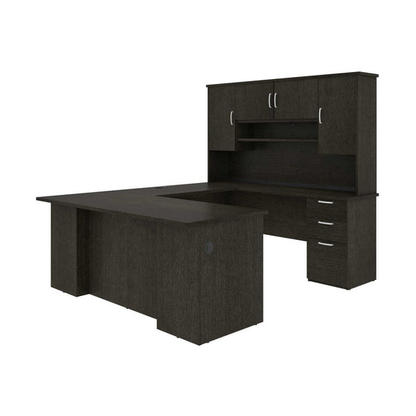 71W U or L-Shaped Executive Desk with Hutch