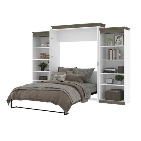 Queen Murphy Bed with Shelves (126W)