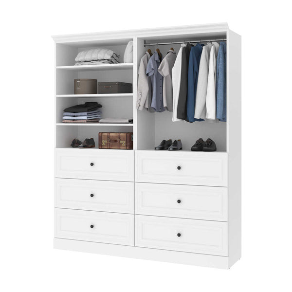 72W Closet Organizer with Drawers