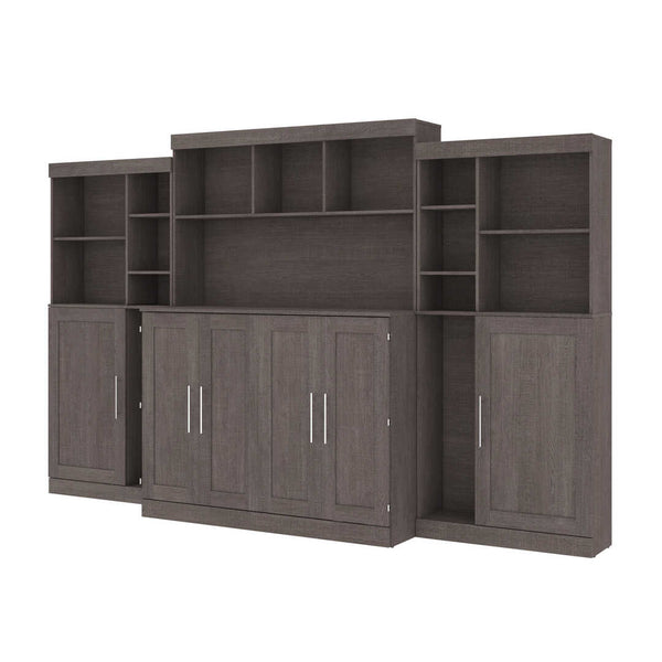 Full Cabinet Bed with Mattress and Upper Storage (133W)