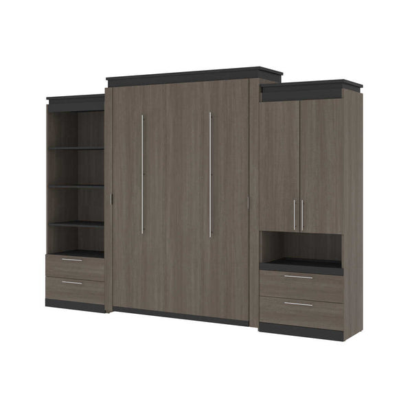 Queen Murphy Bed and Multifunctional Storage with Drawers (125W)