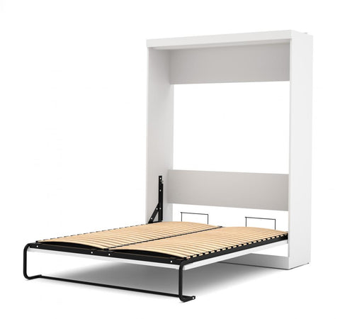 Queen Murphy Bed with Shelving and Drawers (126W)