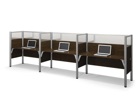 3-Person Office Cubicles with High Privacy Panels