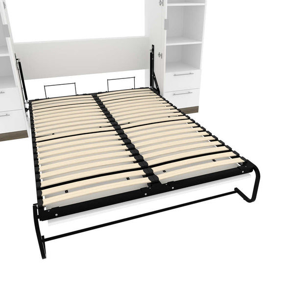 Full Murphy Bed with Shelves and Drawers (100W)