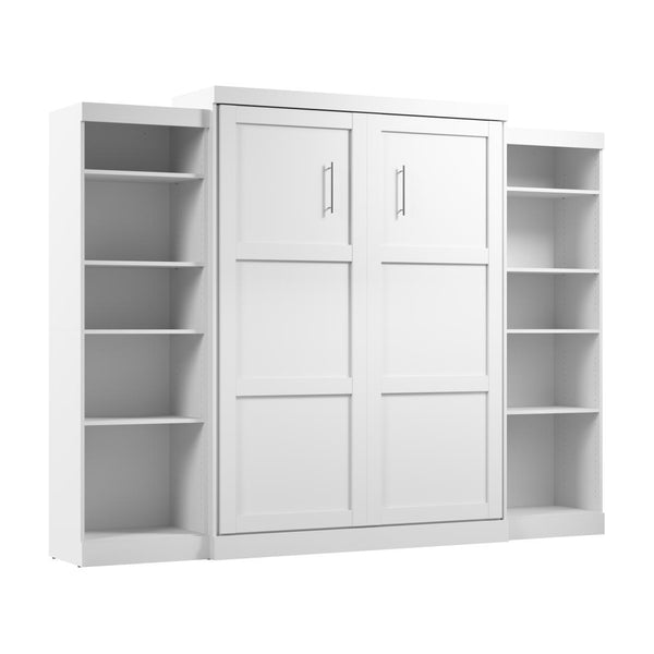 Queen Murphy Bed and 2 Shelving Units (115W)