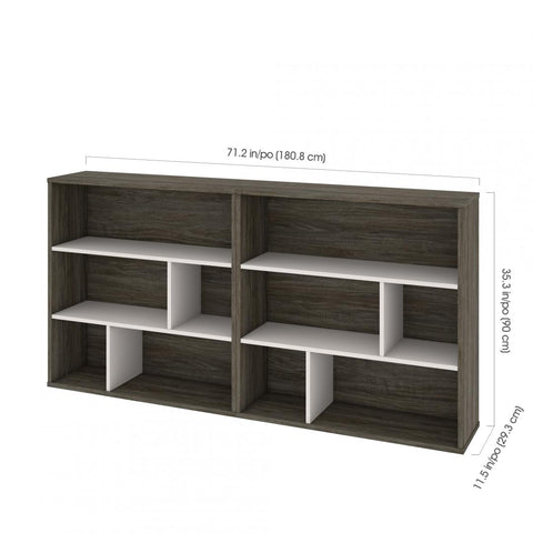 2-Piece Set including Two Asymmetrical Shelving Units