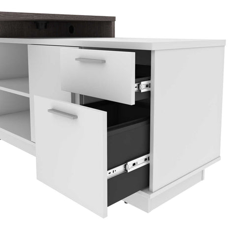 72W L-Shaped Desk