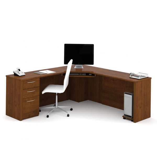 79W Corner Desk with Pedestal