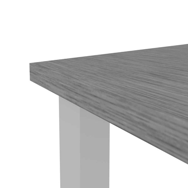 48W Table Desk with Square Metal Legs