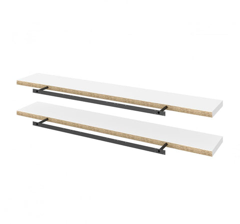 Set of 72W x 12D Floating Shelves