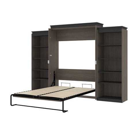 Queen Murphy Bed with Shelves (126W)