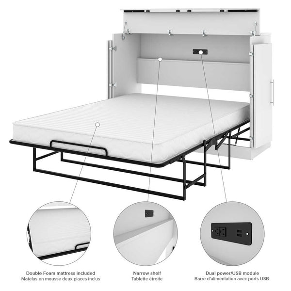 60W Full Cabinet Bed with Mattress