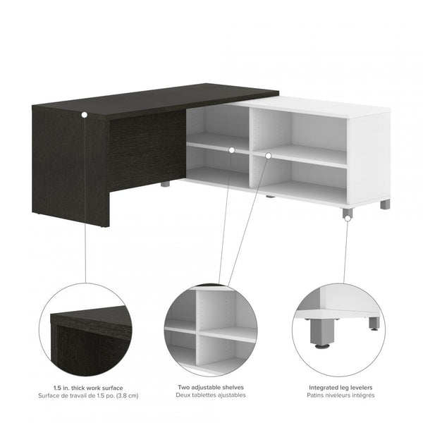 72W L-Shaped Computer Desk