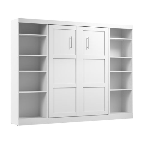 Full Murphy Bed with 2 Shelving Units (109W)