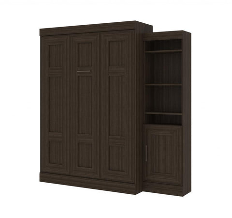 Full Murphy Bed with Storage Cabinet (81W)